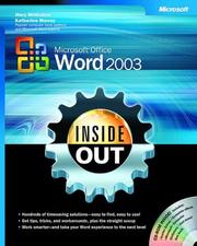 Cover of: Microsoft Office Word 2003 inside out