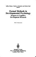 Cover of: Formal methods in developmental psychology: progress in cognitive development research