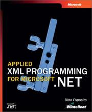 Cover of: Applied XML Programming for Microsoft .NET