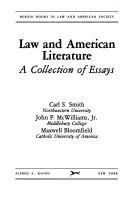 Cover of: Law and American literature: a collection of essays