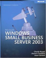 Cover of: Microsoft  Windows  Small Business Server 2003 Administrator's Companion (Pro-Administrator's Companion)