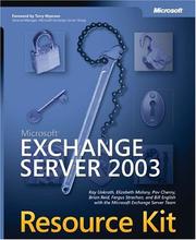 Microsoft Exchange server 2003 resource kit