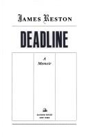 Cover of: Deadline: a memoir