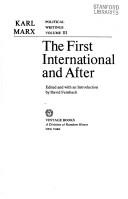 The first international and after by Karl Marx