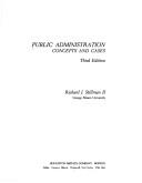 Cover of: Public Administration: Concepts and Cases