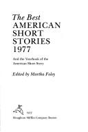 Cover of: The Best American Short Stories 1977
