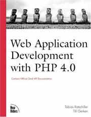 Cover of: Web Application Development with PHP 4.0 (with CD-ROM) by Tobias Ratschiller, Till Gerken