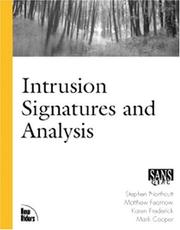 Cover of: Intrusion Signatures and Analysis