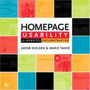 Cover of: Homepage Usability: 50 Websites Deconstructed
