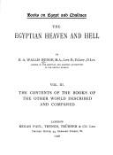 Cover of: The Egyptian heaven and hell