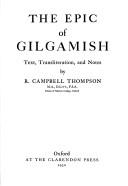 Cover of: The epic of Gilgamish