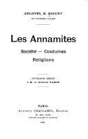 Les Annamites by Édouard Jacques Joseph Diguet