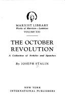 Cover of: The October revolution by Joseph Stalin