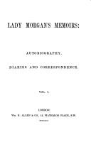 Cover of: Lady Morgan's Memoirs: Autobiography, Diaries, and Correspondence (Women of Letters)