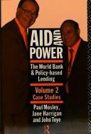 Aid and power : the World Bank and policy-based lending