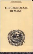 The ordinances of Manu : translated from the Sanskrit