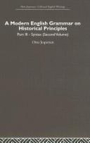 Cover of: A Modern English Grammar on Historical Principles-Syntax (Scond Volume): Otto Jespersen Collected English Writings (Otto Jespersen)
