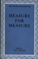 Cover of: Measure for Measure (Arden Shakespeare) by William Shakespeare