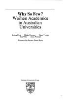 Why so few? : women academics in Australian universities