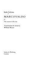 Marcovaldo, or, The seasons in the city