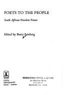 Cover of: Poets to the People: South African Freedom Poems (African Writers Series)