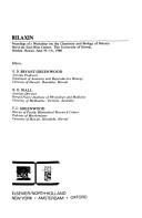 Relaxin : proceedings of a Workshop on the Chemistry and Biology of Relaxin held at the East-West Center, the University of Hawaii, Honolulu, Hawaii, June 10-14, 1980