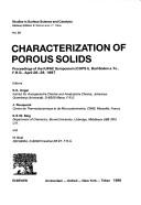 Characterization of porous solids