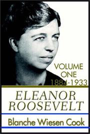 Cover of: Eleanor Roosevelt: Vol. 1, 1884-1933