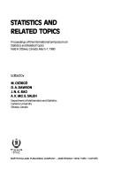 Statistics and related topics : proceedings of the International Symposium on Statistics and Related Topics held in Ottawa, Canada, May 5-7, 1980