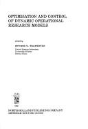 Cover of: Optimisation and control of dynamic operational research models