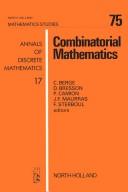 Cover of: Combinatorial Mathematics (Mathematics Studies)