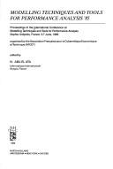 Modelling techniques and tools for performance analysis '85 : proceedings of the International Conference on Modelling Techniques and Tools for Performance Analysis, Sophia Antipolis, France, 5-7 June