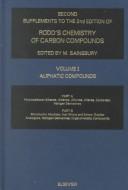 Second supplements to the 2nd edition of Rodd's chemistry of carbon compounds
