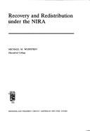 Recovery and redistribution under the NIRA by Michael M. Weinstein