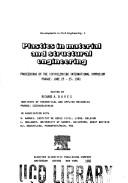 Plastics in material and structural engineering : proceedings of the ICP-RILEM-IBK International Symposium, Prague, June 23-25 1981