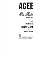 Cover of: Agee on Film Volume 2: Five Film Plays (Volume 2)