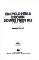 Cover of: Encyclopedia Brown Solves Them All (Encyclopedia Brown (Paperback))