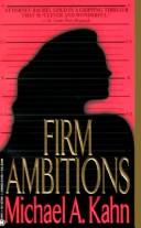 Cover of: Firm Ambitions (Rachel Gold Mystery Series)