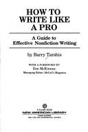 Cover of: How to Write Like a Pro