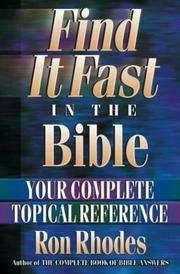 Cover of: Find It Fast in the Bible: Your Complete Topical Reference