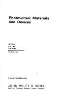 Cover of: Photovoltaic materials and devices