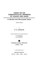 Tables on the thermophysical properties of liquids and gases by N. B. Vargaftik