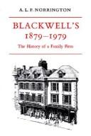 Cover of: Blackwell's 1879-1979