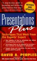 Cover of: Presentations Plus by David A. Peoples