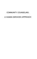 Cover of: Community counseling by Lewis, Judith A.