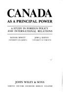 Cover of: Canada as a principal power