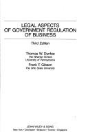 Legal aspects of government regulation of business