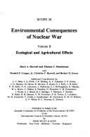 Environmental consequences of nuclear war. Vol.2, Ecological and agricultural effects