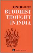 Cover of: Buddhist thought in India by Edward Conze