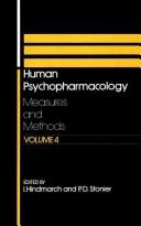 Human psychopharmacology : measures and methods Vol.4